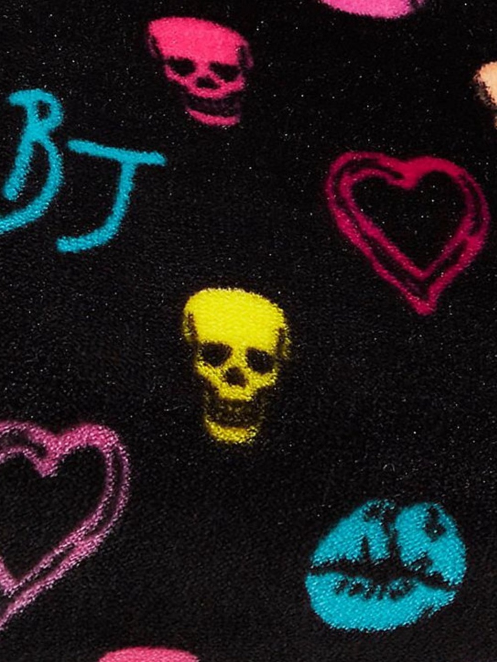 Betsey Johnson NWT Halloween Skull Signature 50 X 70 Throw - Picture 5 of 5